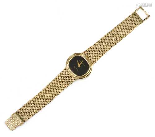 A ladies' 9ct gold Bueche-Girod quartz bracelet watch, c.197...