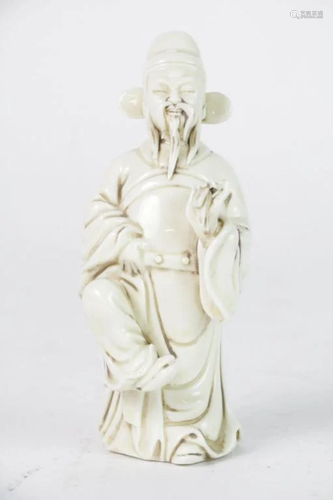 Republic blanc de chine porcelain immortal figure