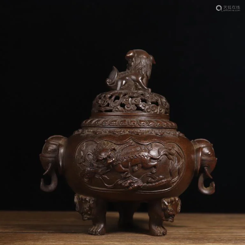 Chinese Tripod Bronze Censer