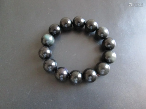 Black eye Crystal Beads bracelet (14 beads)