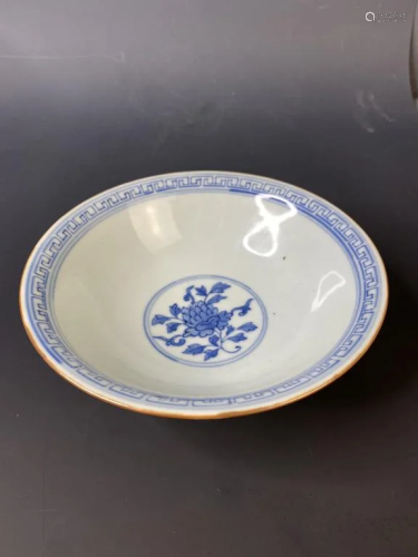 Chinese Blue and White Porcelain Bowl,Mark