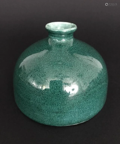 18th Century GREEN GALZED WATER POT