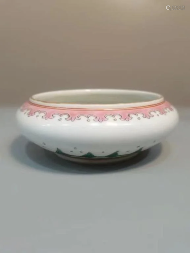 Chinese Famille Rose Porcelain Washer,Mark