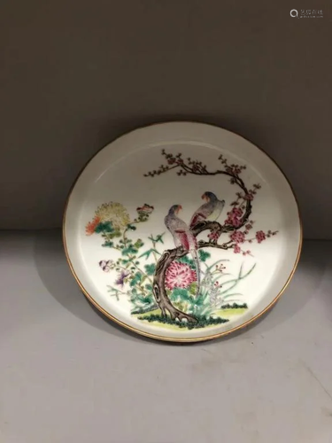 Chinese Famille Rose Porcelain Fruit Tray,Mark