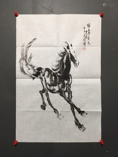 Chinese Ink Color Painting, Horse