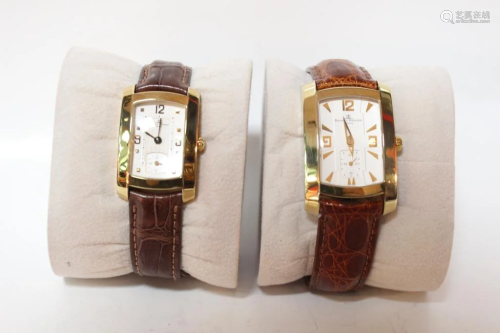 Two 18K Gold Baume & Mercier Watch