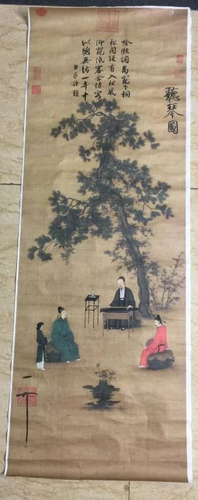 Chinese Ink Color Scroll