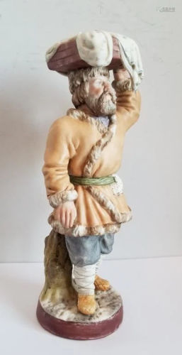 19C Russian Gardner Porcelain Figurine