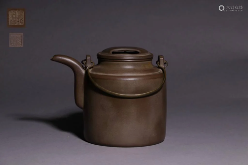 Chinese Hand Made Zisha Teapot,Mark
