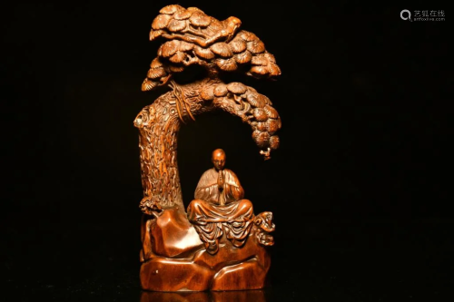 Chinese Huangyang Wood Carved