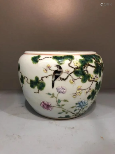 Chinese Famille rose Porcelain Washer,Mark
