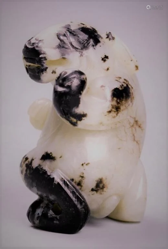 black and white jade bear