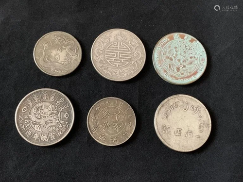 Group of Six Coins