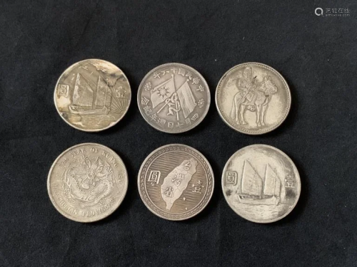 Group of Six Coins