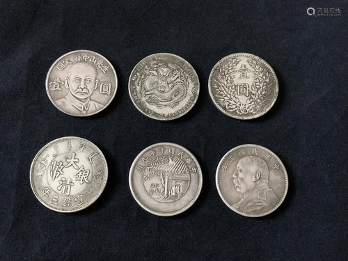 Group of Six Coins