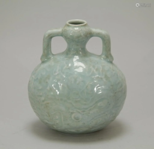 Qing Dynasty Chinese Celadon Porcelain Water Pot