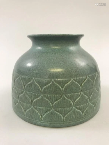 Qianlong Robbin-egg Lujun Glazed Jar