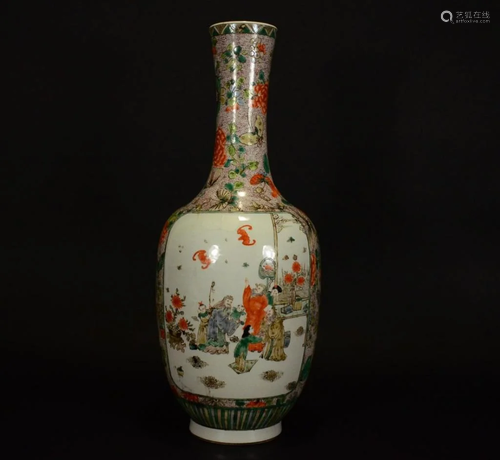 TANGYING MARK, A FAMILLE ROSE VASE