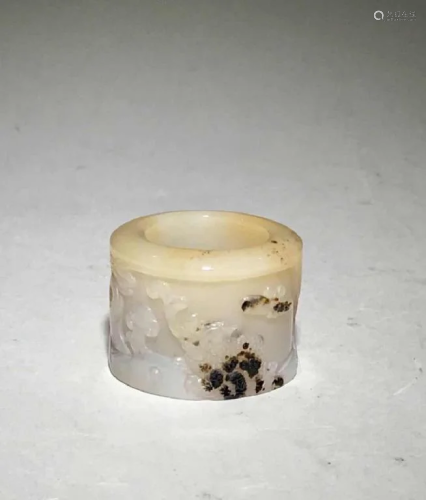 19th Century carved Agate ring