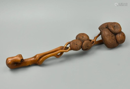 A Carved Huangyangmu Wood 