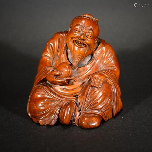 REPUBLIC CARVED HUANGYANG BOX WOOD Laoshiu