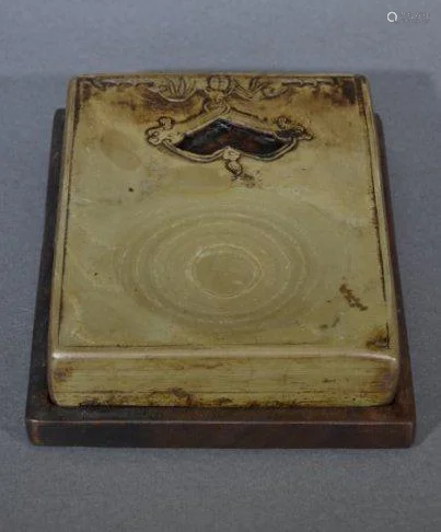 SONGHUA INKSTONE with wood base