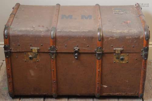 MARILYN MONROE INTEREST: A vintage travel trunk, 20th centur...