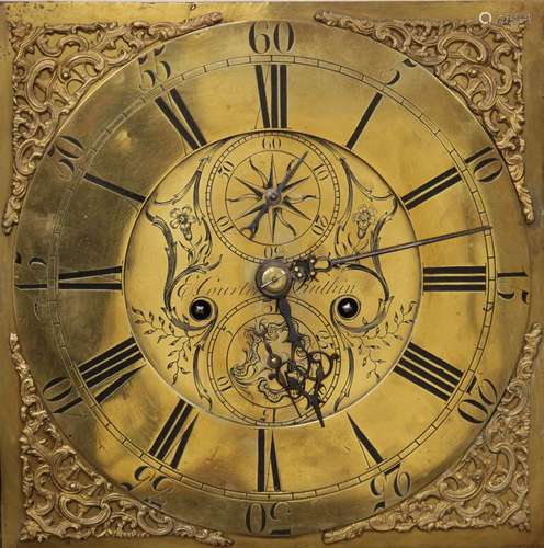 A George III oak cased eight day longcase clock by 'E Courte...