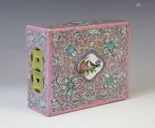 A late 19th century Chinese Straits Nyonya Peranaken opium p...