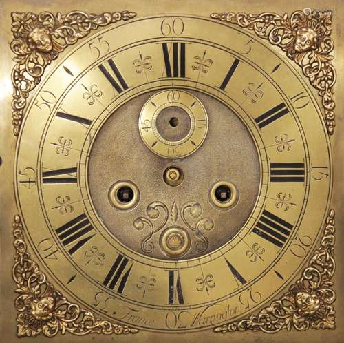 A mid 18th century oak cased eight day longcase clock, signe...