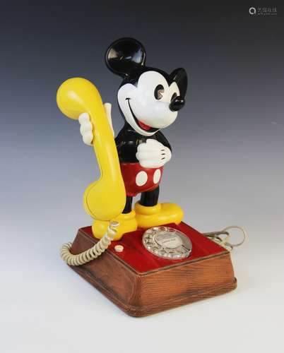 A vintage Walt Disney Mickey Mouse telephone, late 20th cent...