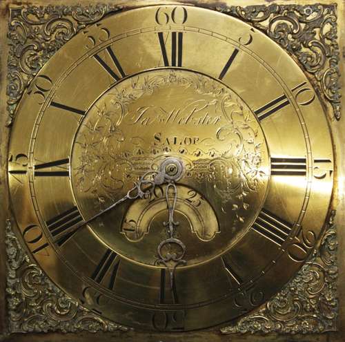 A mid 18th century oak cased thirty hour longcase clock, sig...