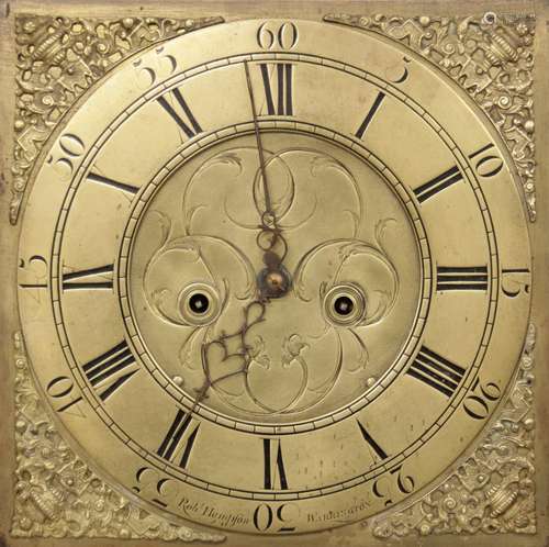 A mid 18th century oak cased eight day longcase clock, signe...