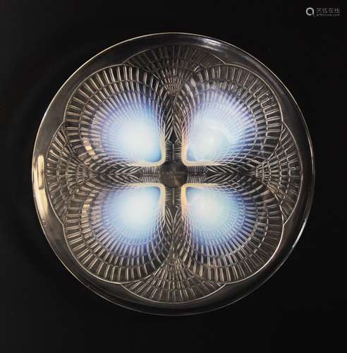 A Lalique 'Coquilles' plate, early 20th century, designed by...