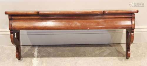 A mid 20th century Leopold Stickley cherry wood wall shelf, ...