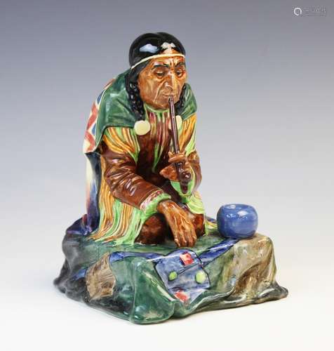 An early Royal Doulton HN1689 'Calumet' figure, printed make...