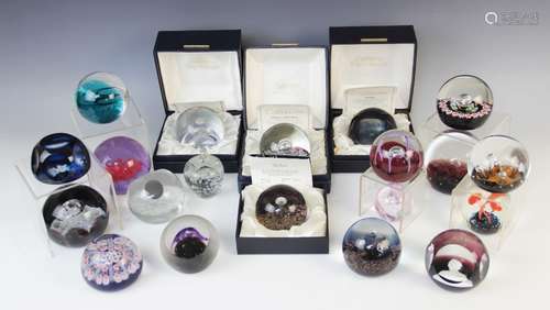 A collection of boxed limited edition Caithness paperweights...