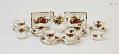 A Royal Albert miniature part tea service in the 'Old Countr...