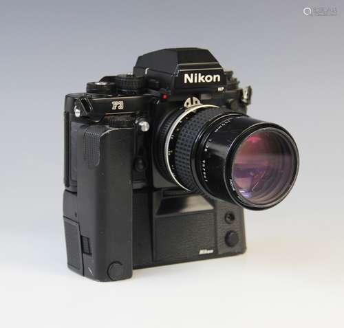 A Nikon F3 35mm SLR camera serial number 1887470, mid 20th c...