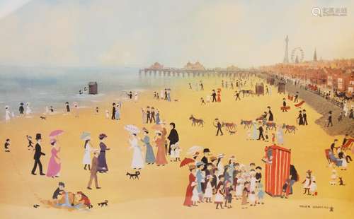 Helen Layfield Bradley (1900-1979), 'Blackpool Sands', Print...