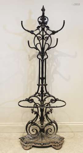 A Victoria Coalbrookdale style stick and coat stand, 19th ce...