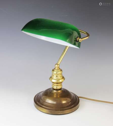 An Art Deco desk lamp, early 20th century, of typical form w...