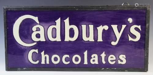 A vintage Cadbury’s illuminated advertising sign