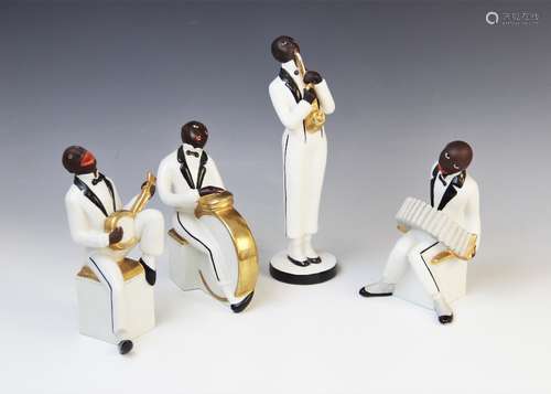 A French Art Deco four piece Jazz band by Robj from the ?Le ...