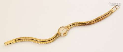 A lady's vintage 9ct Jaeger LeCoultre wristwatch, the circul...