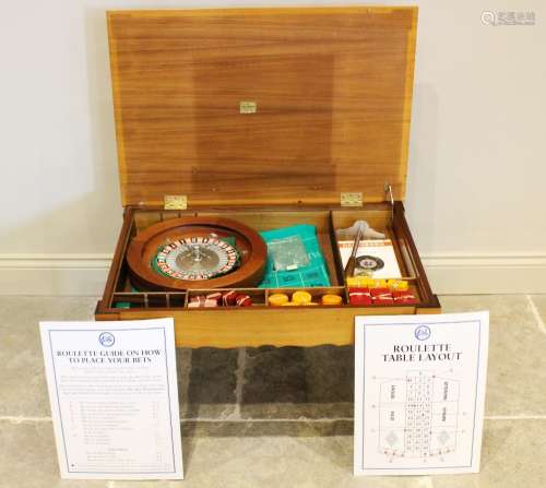 A late 20th century Dal Negro roulette table compendium, the...