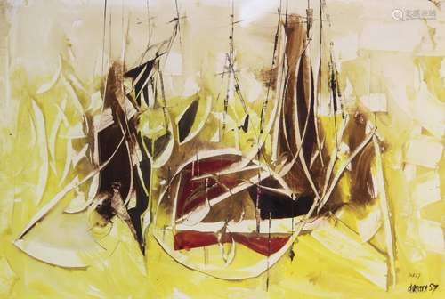 Roy Turner Durrant (English, 1925?1998), Untitled abstract i...