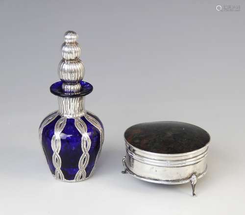 A George V silver and tortoiseshell jewellery box by Adie Br...