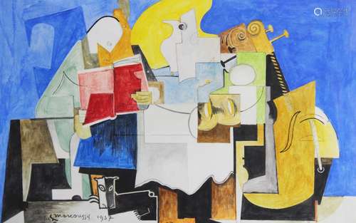 After Louis Marcoussis (Polish-French, 1878?1941), 'Le Lecte...