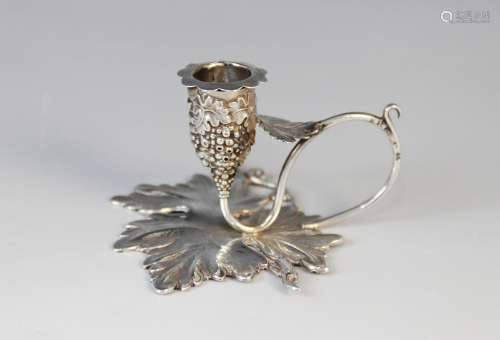 A William IV miniature silver taperstick by Taylor & Perry (...